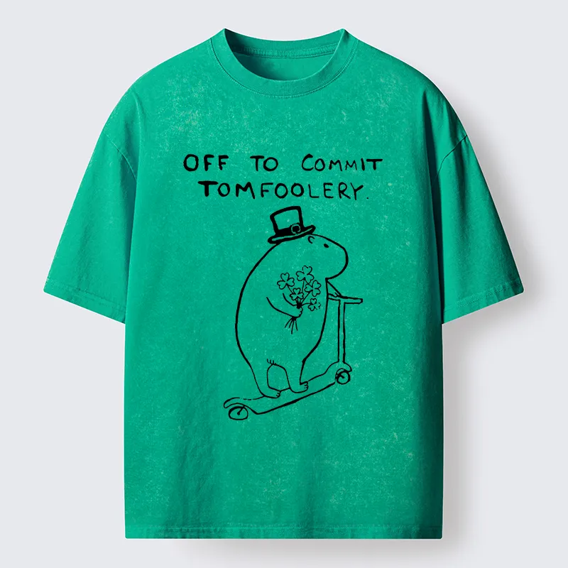 Tokyo-Tiger Create Some Chaos On St. Patrick's Day Washed T-Shirt