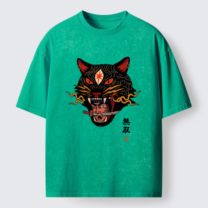 Tokyo-Tiger The Unrivaled Beast Washed T-Shirt