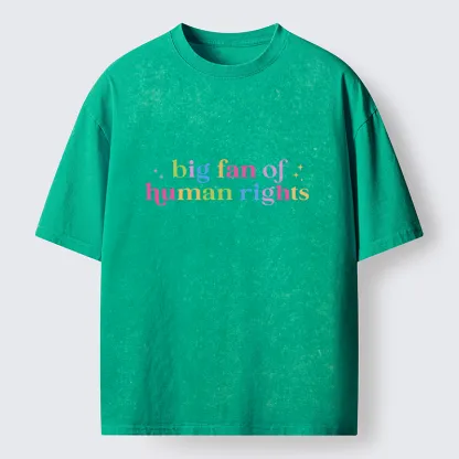 Tokyo-Tiger Human Right Washed T-Shirt