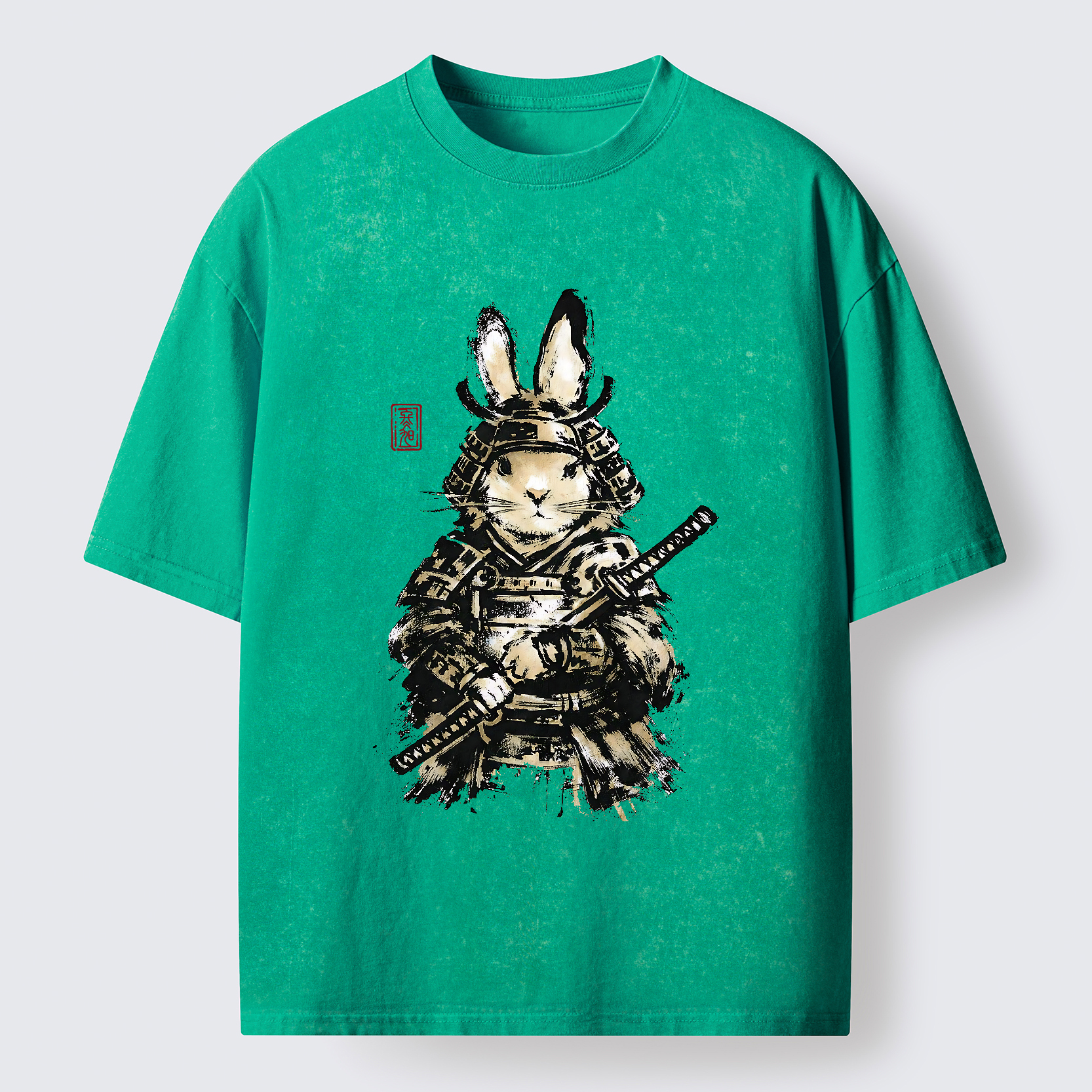 Tokyo-Tiger Samurai Rabbit Washed T-Shirt