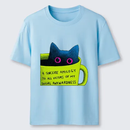 Tokyo-Tiger Social Awkward Cat Classic T-Shirt