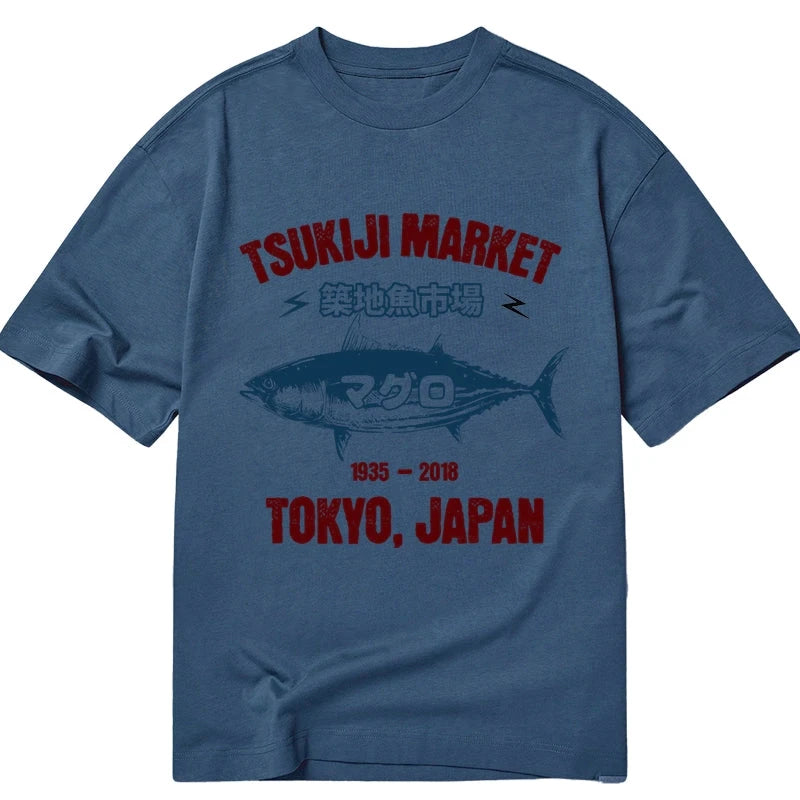 Tokyo-Tiger Japanese Tsukiji Fish Market Classic T-Shirt