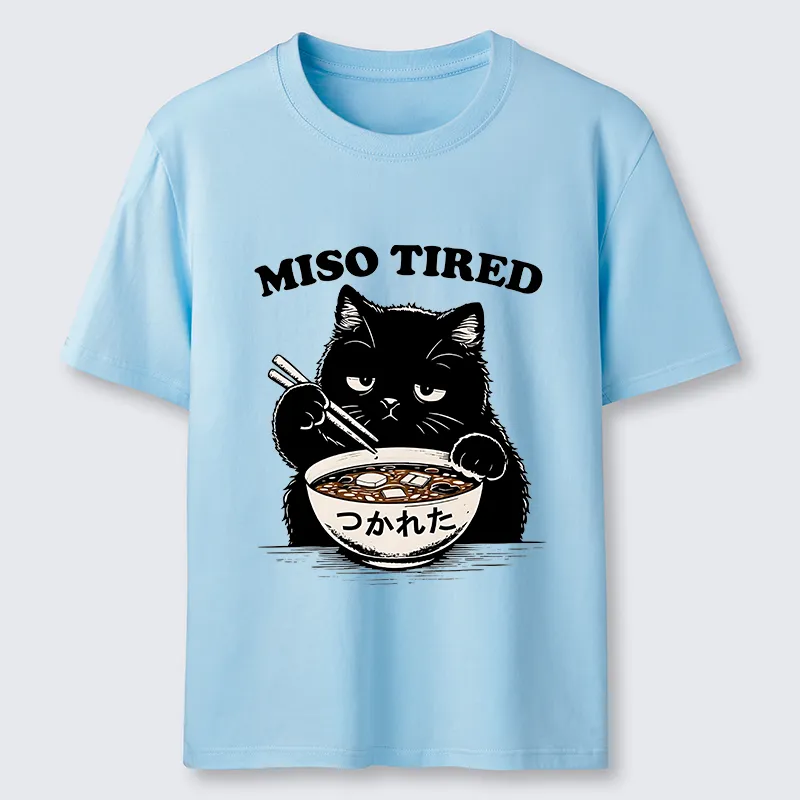 Tokyo-Tiger I Am So Tired Cat Classic T-Shirt