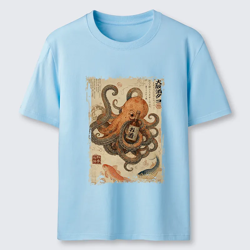 Tokyo-Tiger Osaka Sake & Octopus Classic T-Shirt