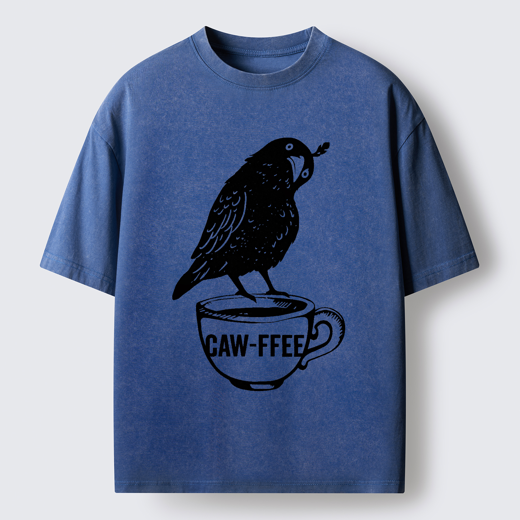 Tokyo-Tiger Caw-ffee Washed T-Shirt