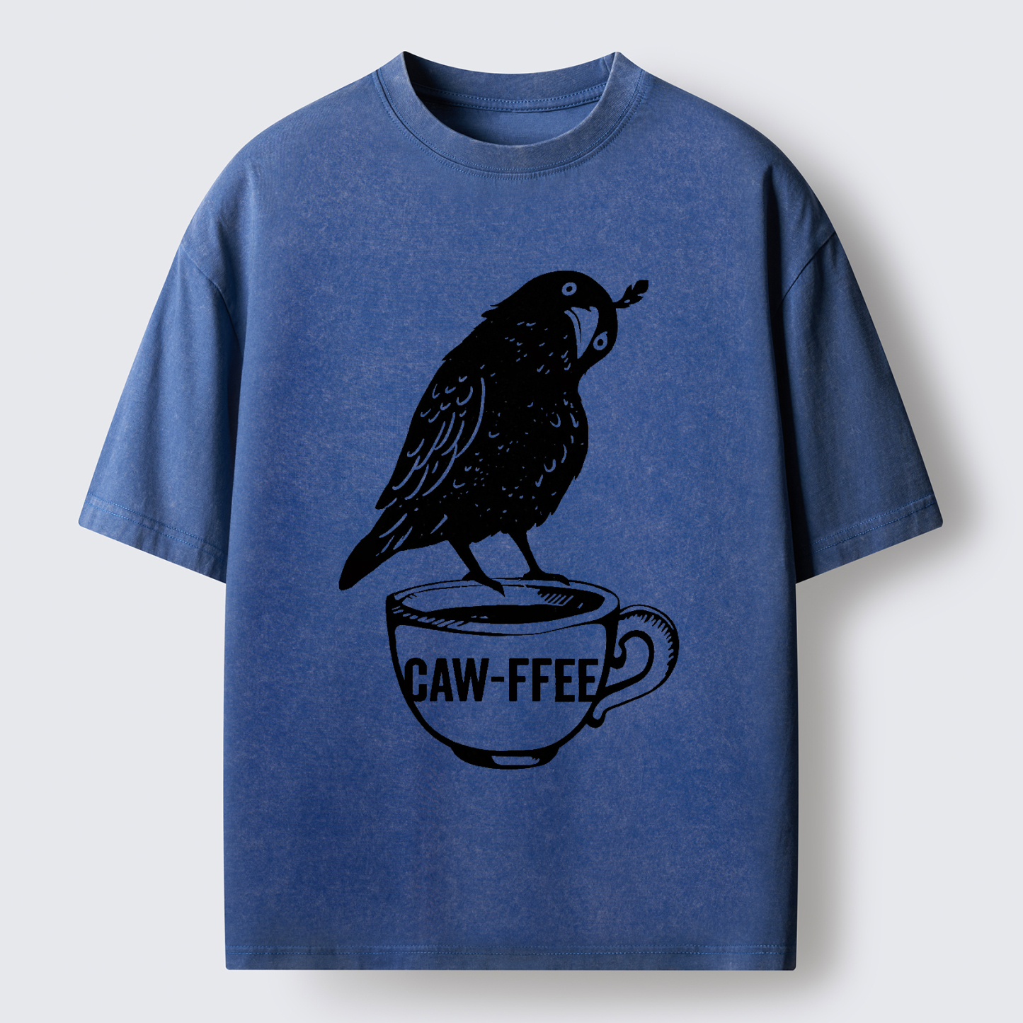 Tokyo-Tiger Caw-ffee Washed T-Shirt