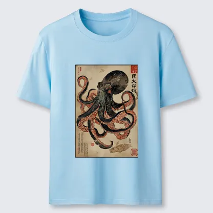 Tokyo-Tiger Retro Octopus Painting Classic T-Shirt
