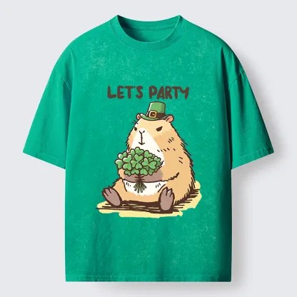 Tokyo-Tiger Mondrian's Cat Washed T-Shirt