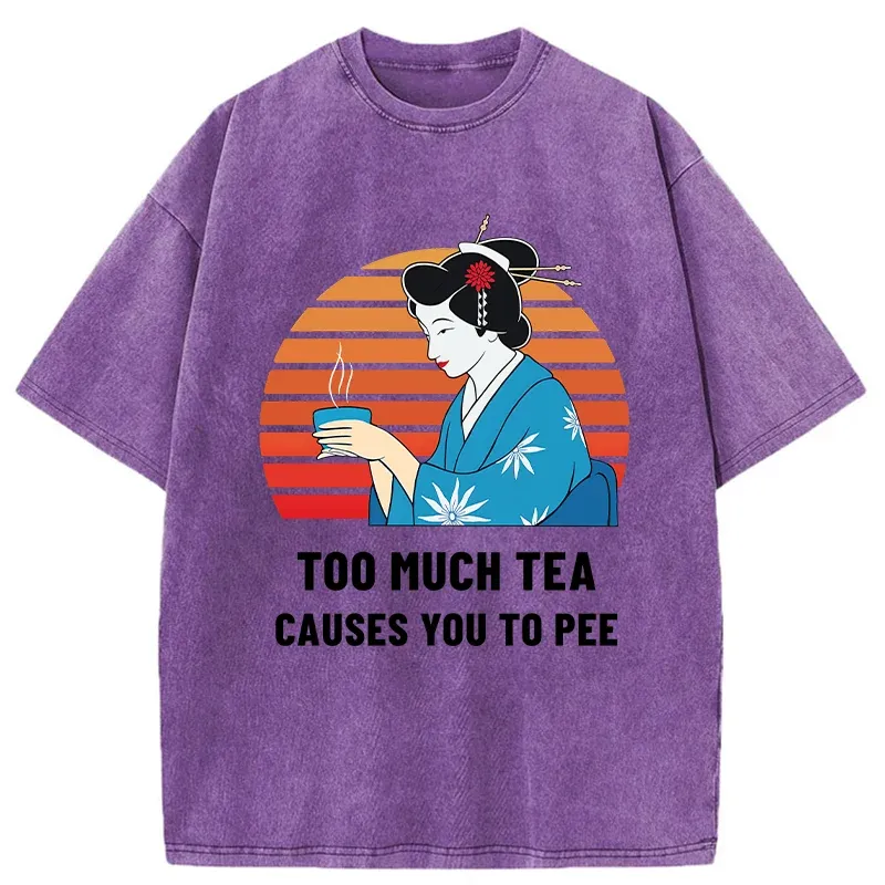 Tokyo-Tiger Japanese Tea Joke Washed T-Shirt