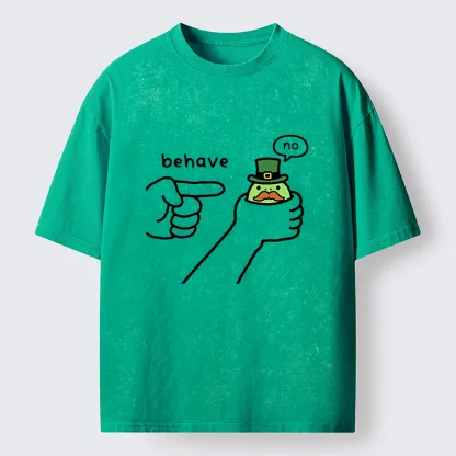 Tokyo-Tiger St. Patrick's Day Pranks Washed T-Shirt