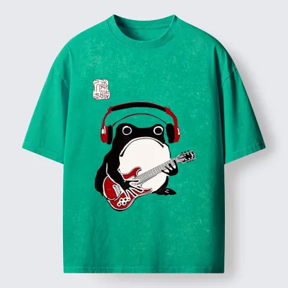 Tokyo-Tiger Rock Frog Washed T-Shirt