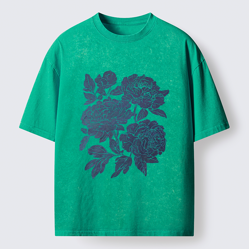 Tokyo-Tiger Peony Washed T-Shirt