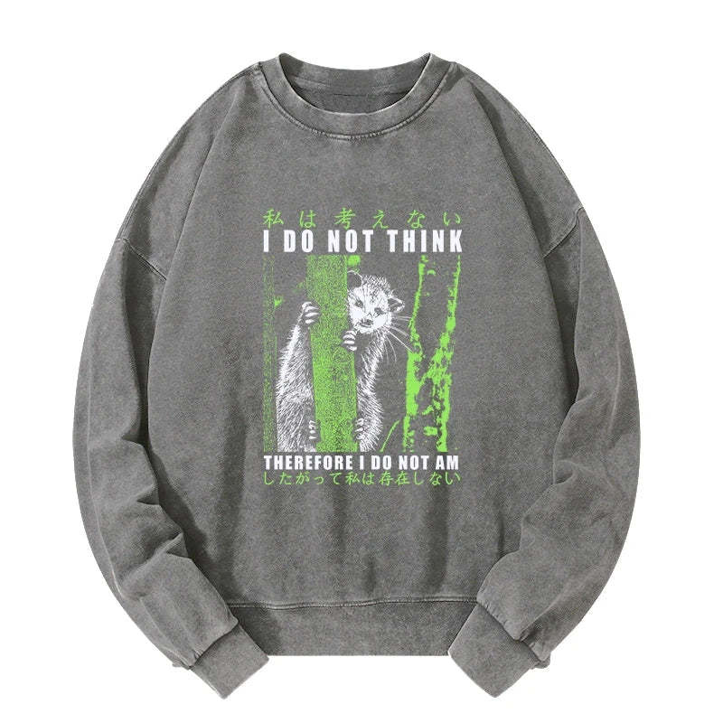 Tokyo-Tiger Stupid Possum Japan Washed Sweatshirt