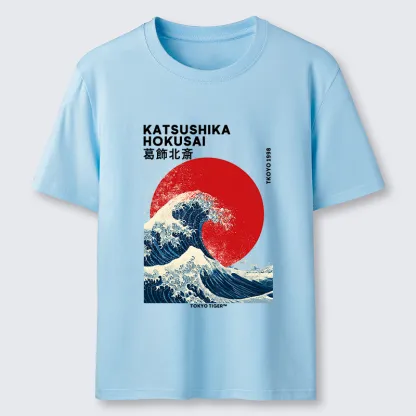Tokyo-Tiger The Great Wave And Sun Classic T-Shirt