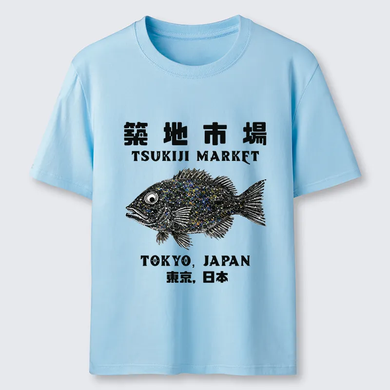 Tokyo-Tiger Tokyo Tsukiji Market Classic T-Shirt