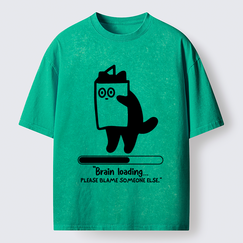 Tokyo-Tiger Blaming Others Washed T-Shirt