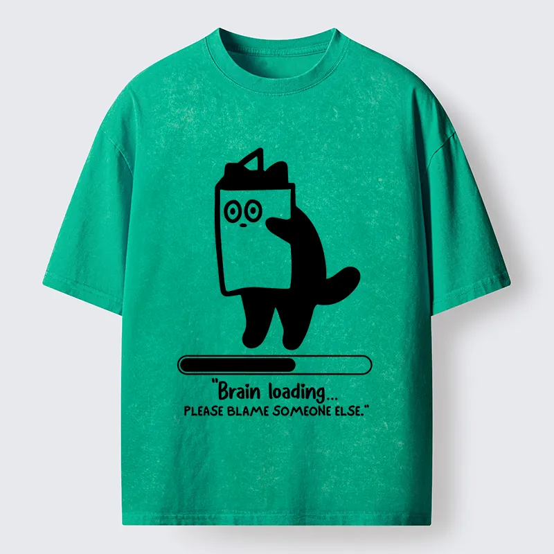 Tokyo-Tiger Blaming Others Washed T-Shirt