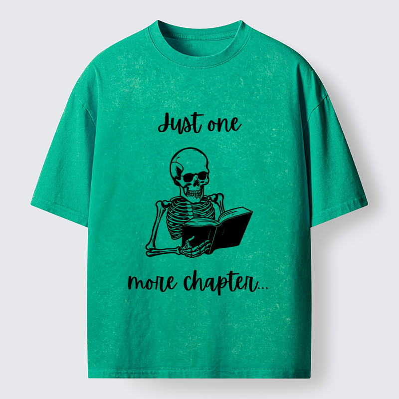 Tokyo-Tiger Skeleton Reading Washed T-Shirt