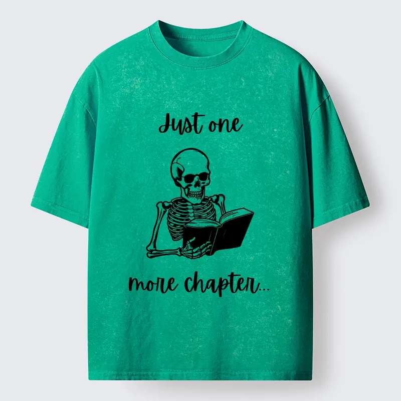 Tokyo-Tiger Skeleton Reading Washed T-Shirt