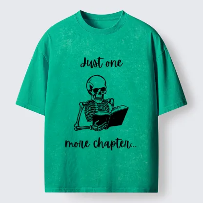 Tokyo-Tiger Skeleton Reading Washed T-Shirt