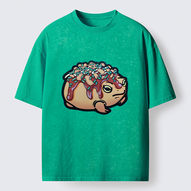 Tokyo-Tiger Takoyaki Frog Washed T-Shirt