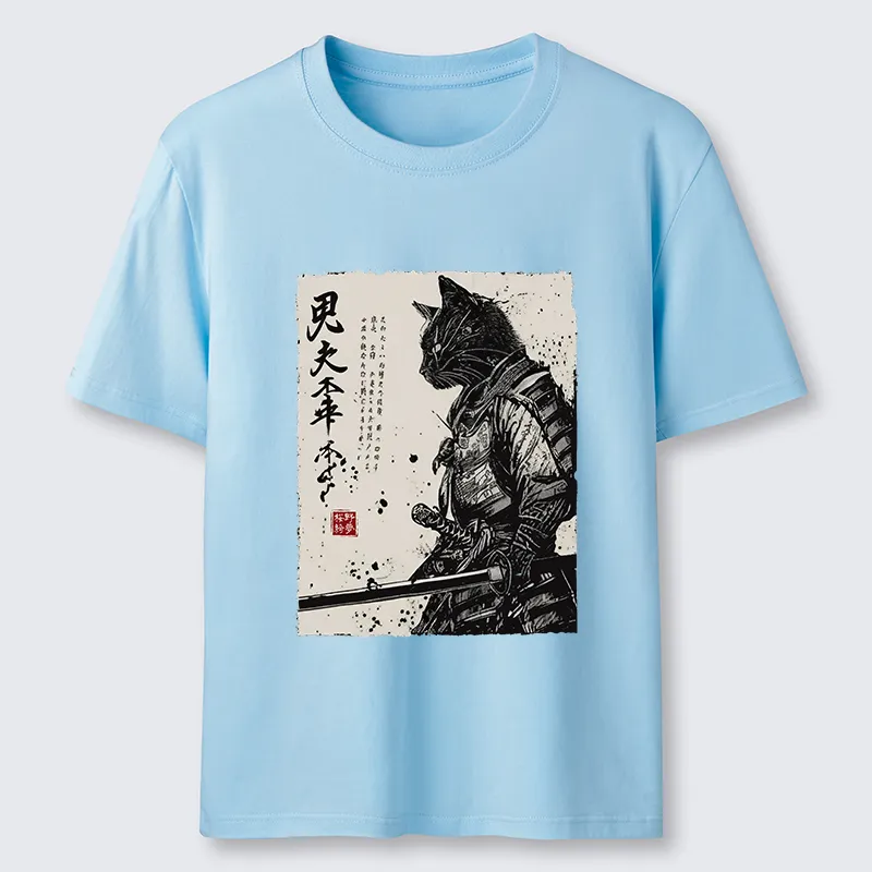 Tokyo-Tiger Japanese Samurai Cat Funny Classic T-Shirt
