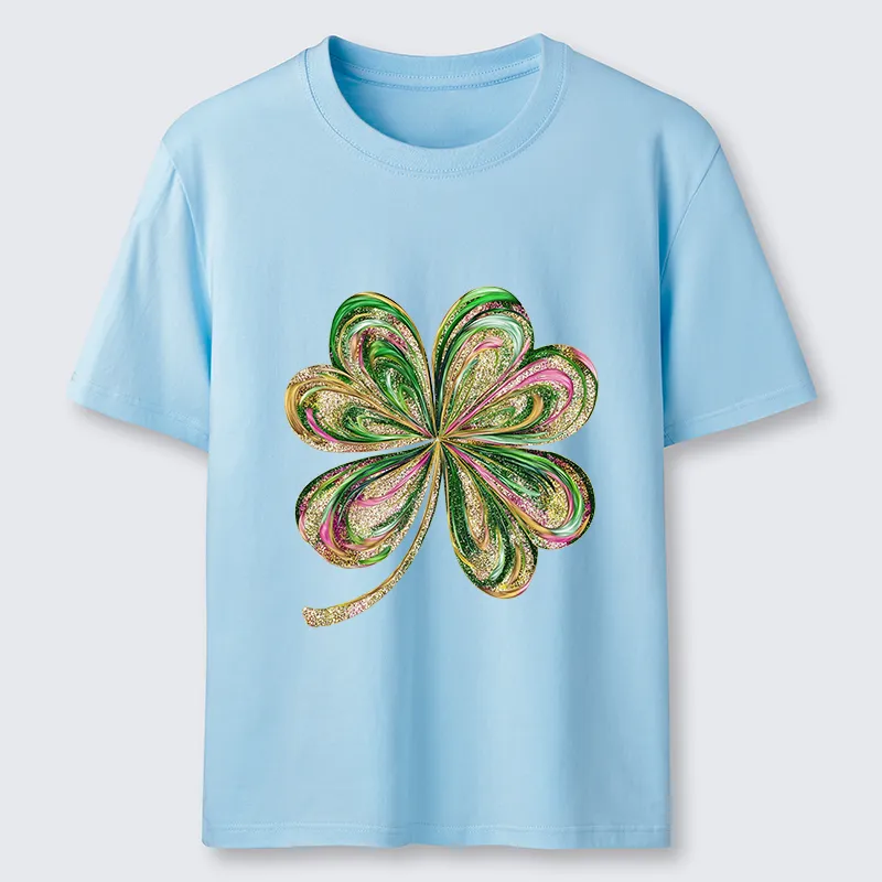 Tokyo-Tiger Lucky Four-Leaf Clover Classic T-Shirt