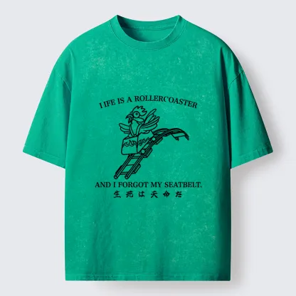 Tokyo-Tiger Life Out Of Control Washed T-Shirt