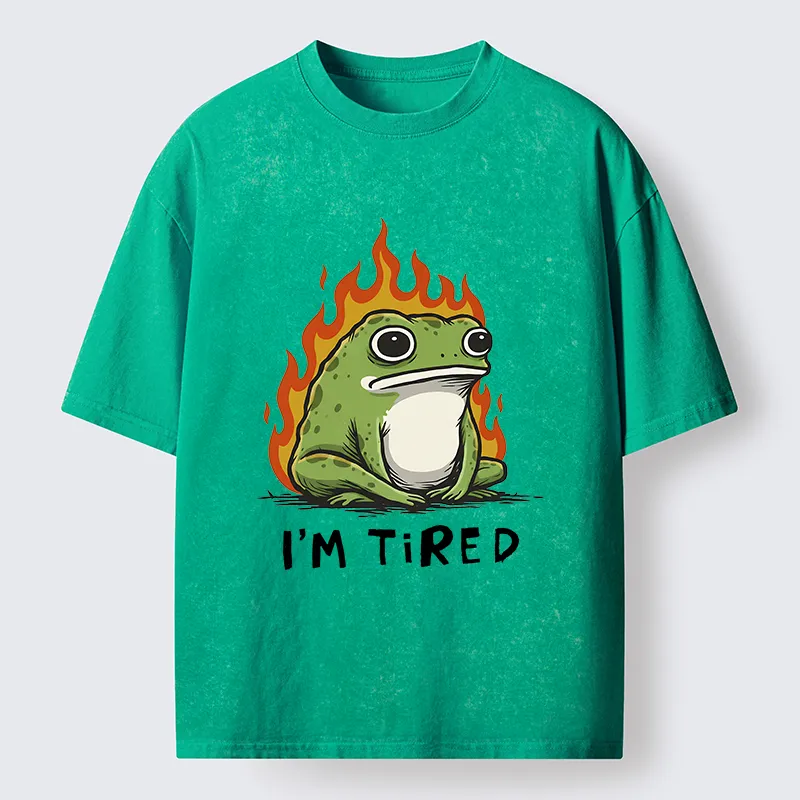 Tokyo-Tiger Tired Frog Japan Washed T-Shirt