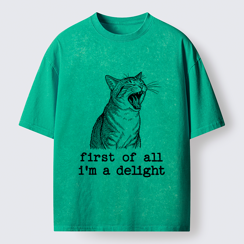 Tokyo-Tiger Cats With A Sense Of Contrast Washed T-Shirt