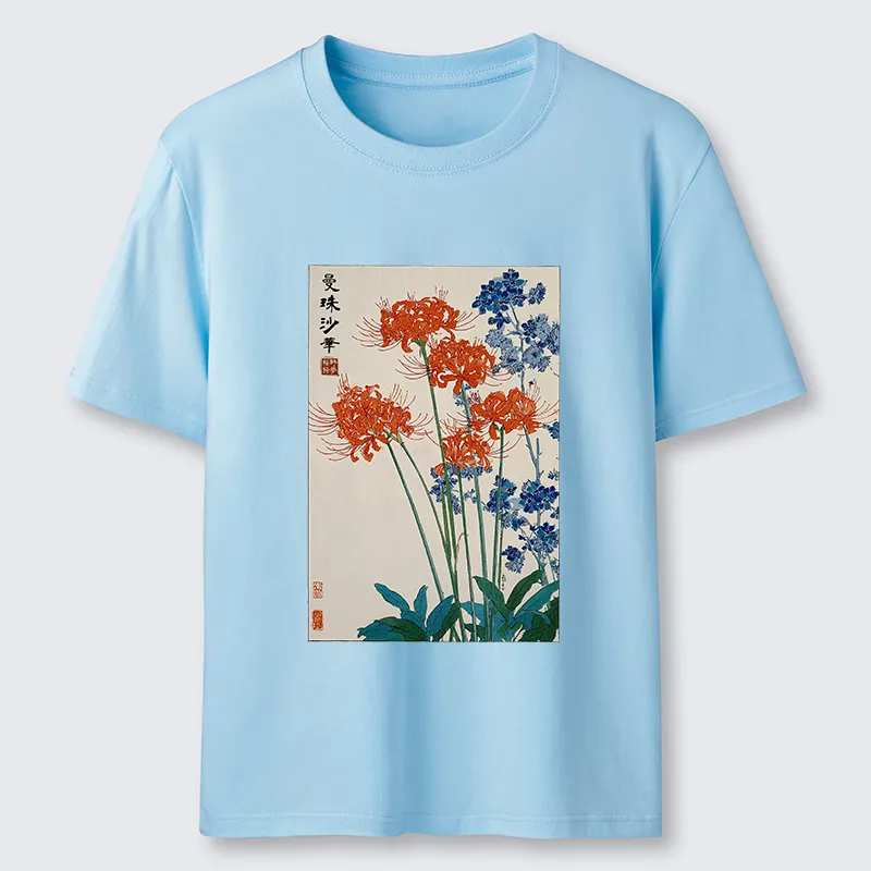 Tokyo-Tiger Red Spider Lily Bloom Classic T-Shirt