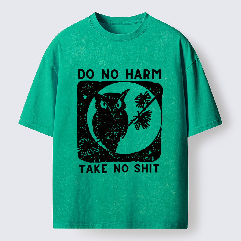 Tokyo-Tiger Owl Meme Washed T-Shirt