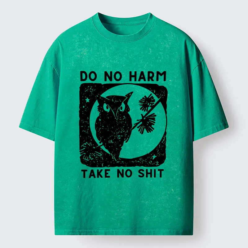 Tokyo-Tiger Owl Meme Washed T-Shirt