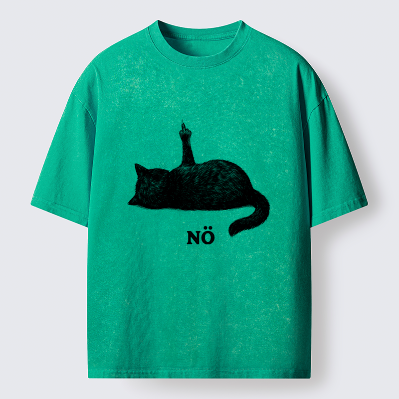 Tokyo-Tiger Cat Refused Washed T-Shirt