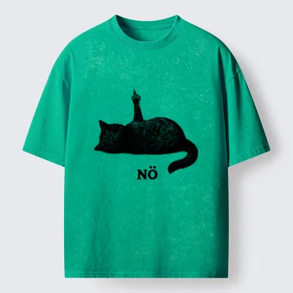 Tokyo-Tiger Cat Refused Washed T-Shirt