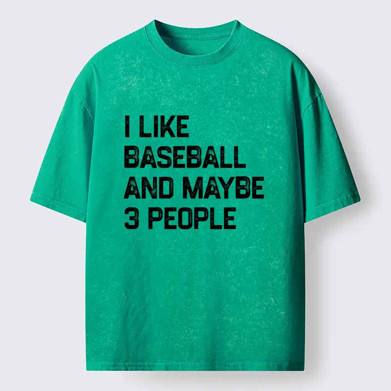 Tokyo-Tiger I Like Baseball Washed T-Shirt