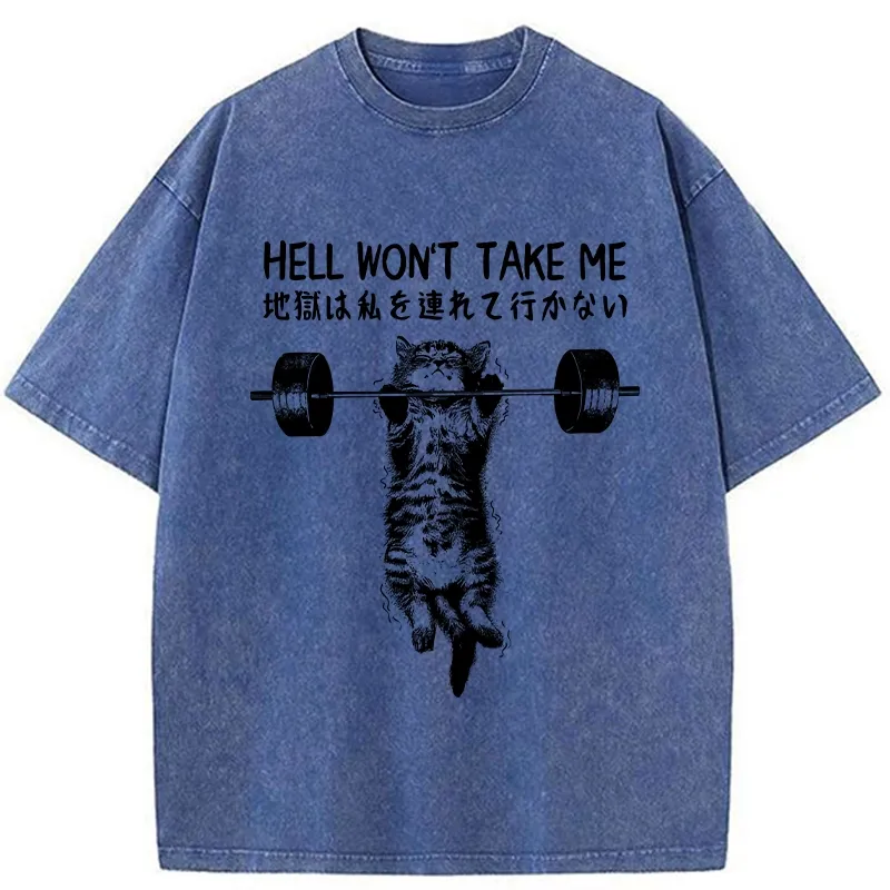 Tokyo-Tiger Hell Won't Take Me Washed T-Shirt
