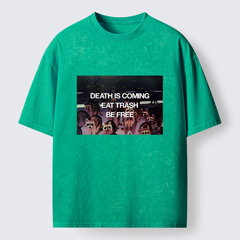 Tokyo-Tiger Groups Of Raccoons Washed T-Shirt