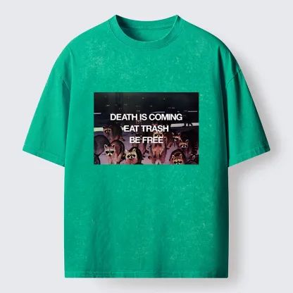 Tokyo-Tiger Groups Of Raccoons Washed T-Shirt