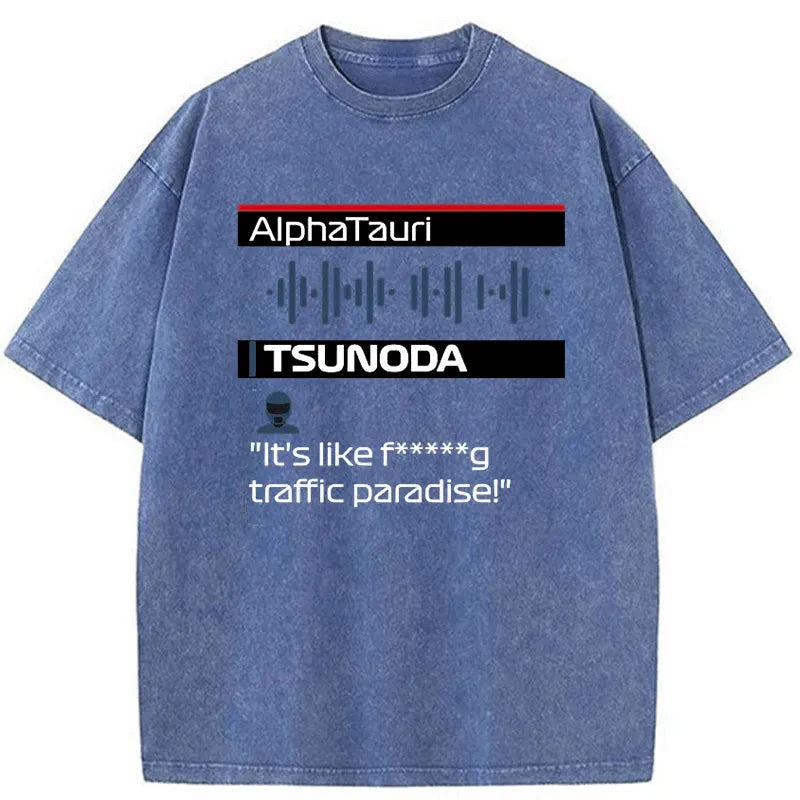 Tokyo-Tiger Yuki Tsunoda Radio Japanese Washed T-Shirt