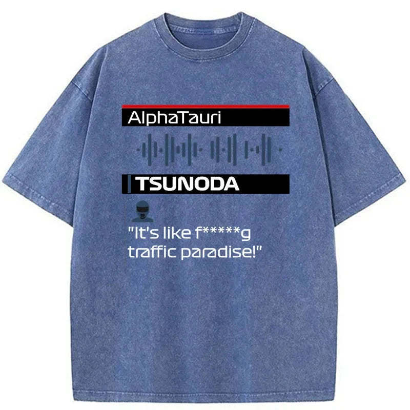 Tokyo-Tiger Yuki Tsunoda Radio Japanese Washed T-Shirt Sale