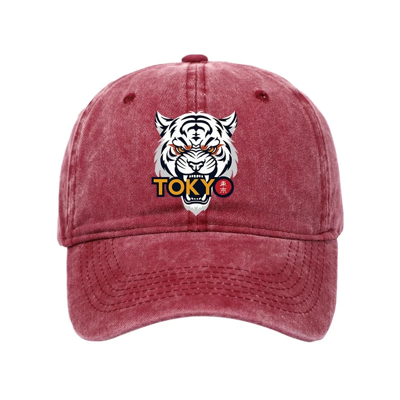 Tokyo-Tiger Logo Washed Cap