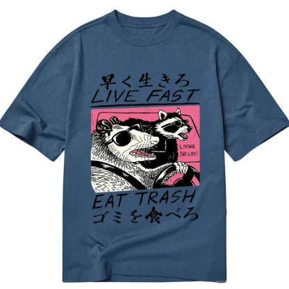 Tokyo-Tiger Live Fast Eat Trash Classic T-Shirt