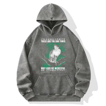 Tokyo-Tiger These Are The End Bird Washed Hoodie