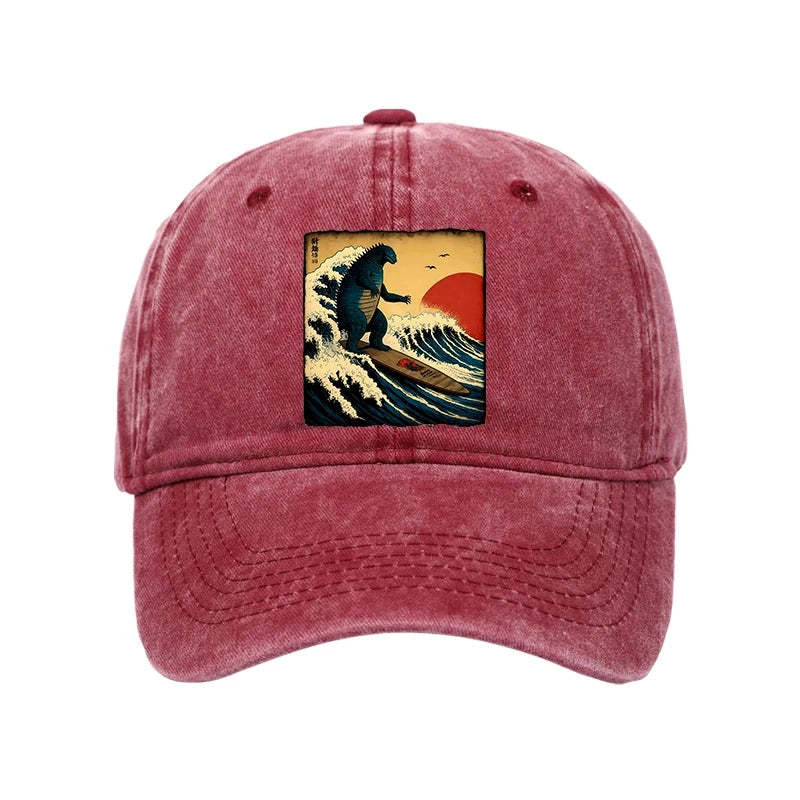 Tokyo-Tiger The Great Wave Washed Cap