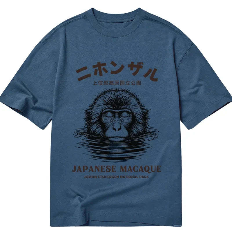 Tokyo-Tiger The Macaque Monkey In The Bath Japanese Classic T-Shirt Sale