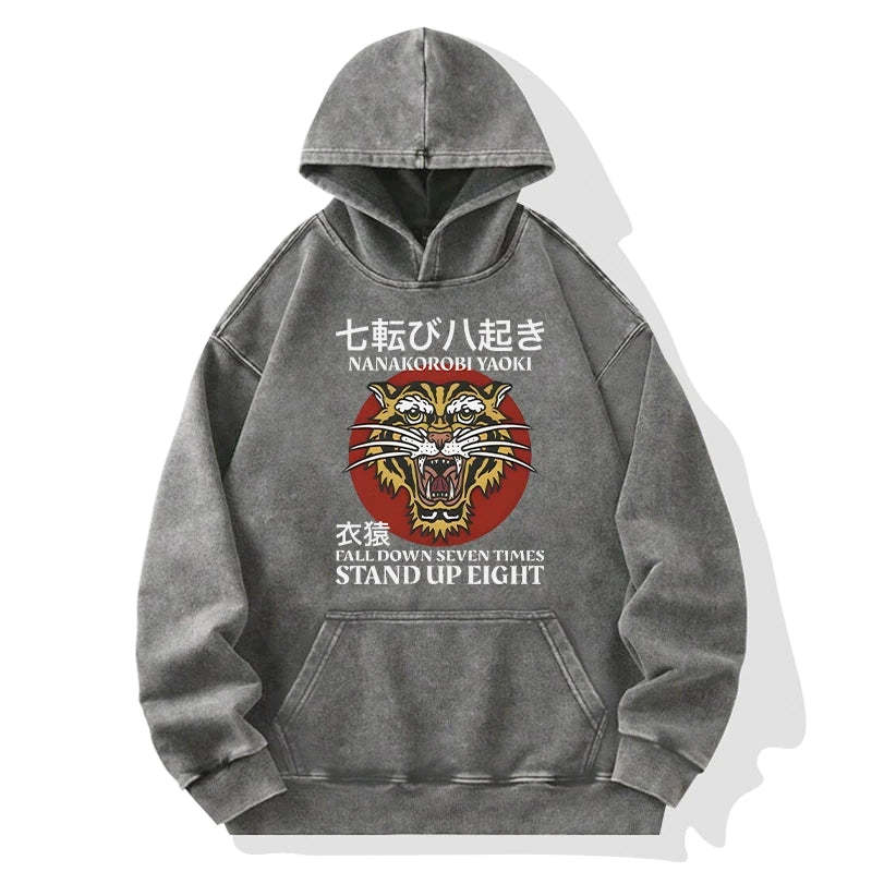 Tokyo-Tiger Retro Tiger Washed Hoodie Sale