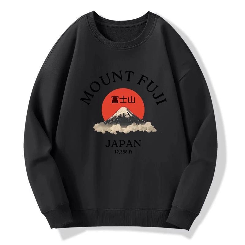 Tokyo-Tiger Japan Mount Fuji Sun Unisex Sweatshirt