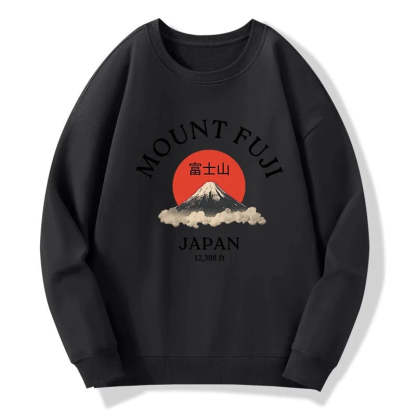 Tokyo-Tiger Japan Mount Fuji Sun Unisex Sweatshirt