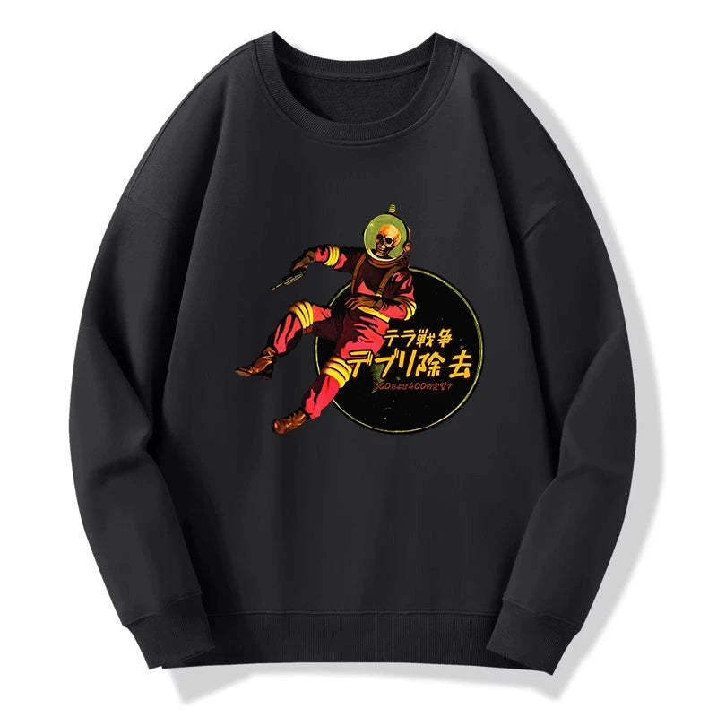 Tokyo-Tiger Skeleton Astronaut Sweatshirt
